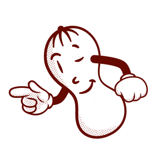 Peanut character illustration